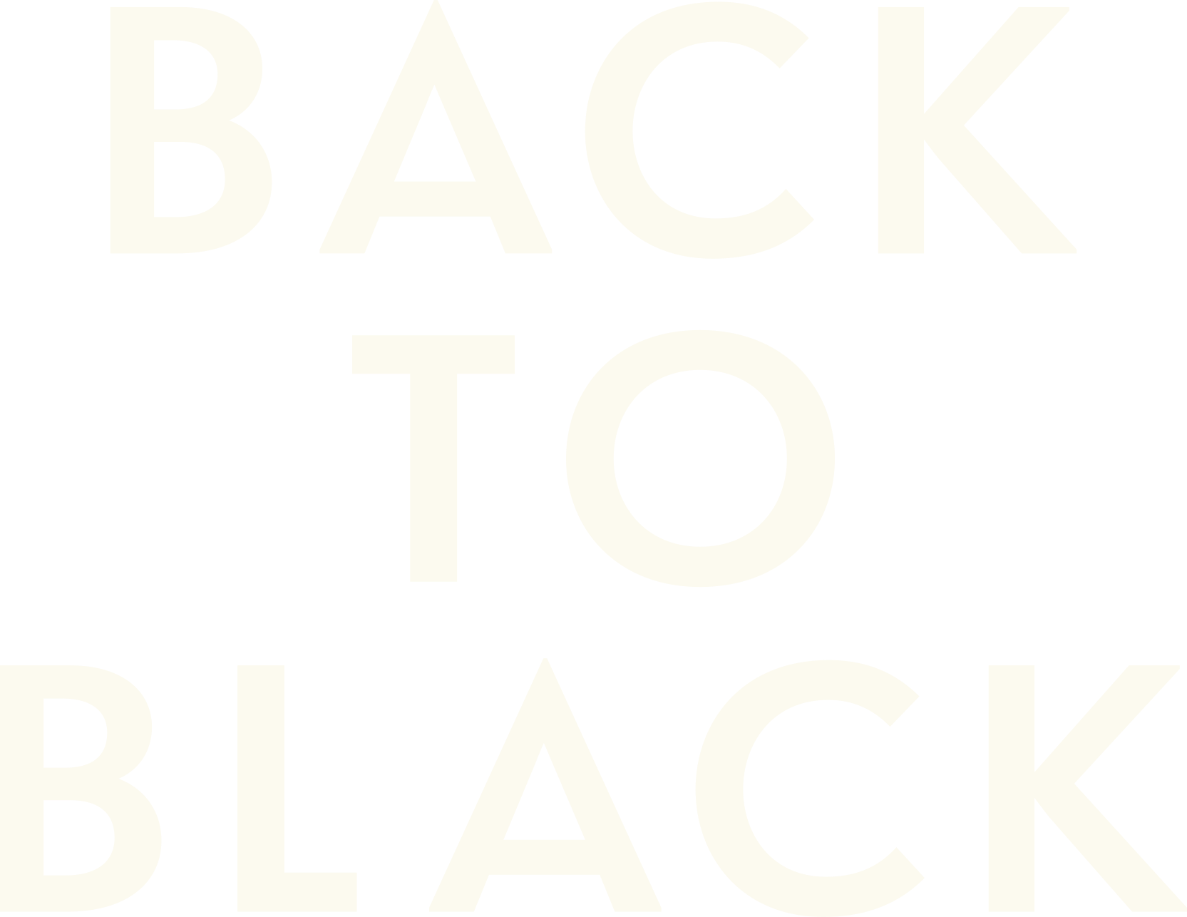 Back to Black